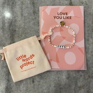 Little Words Project XOXO Beaded Bracelet